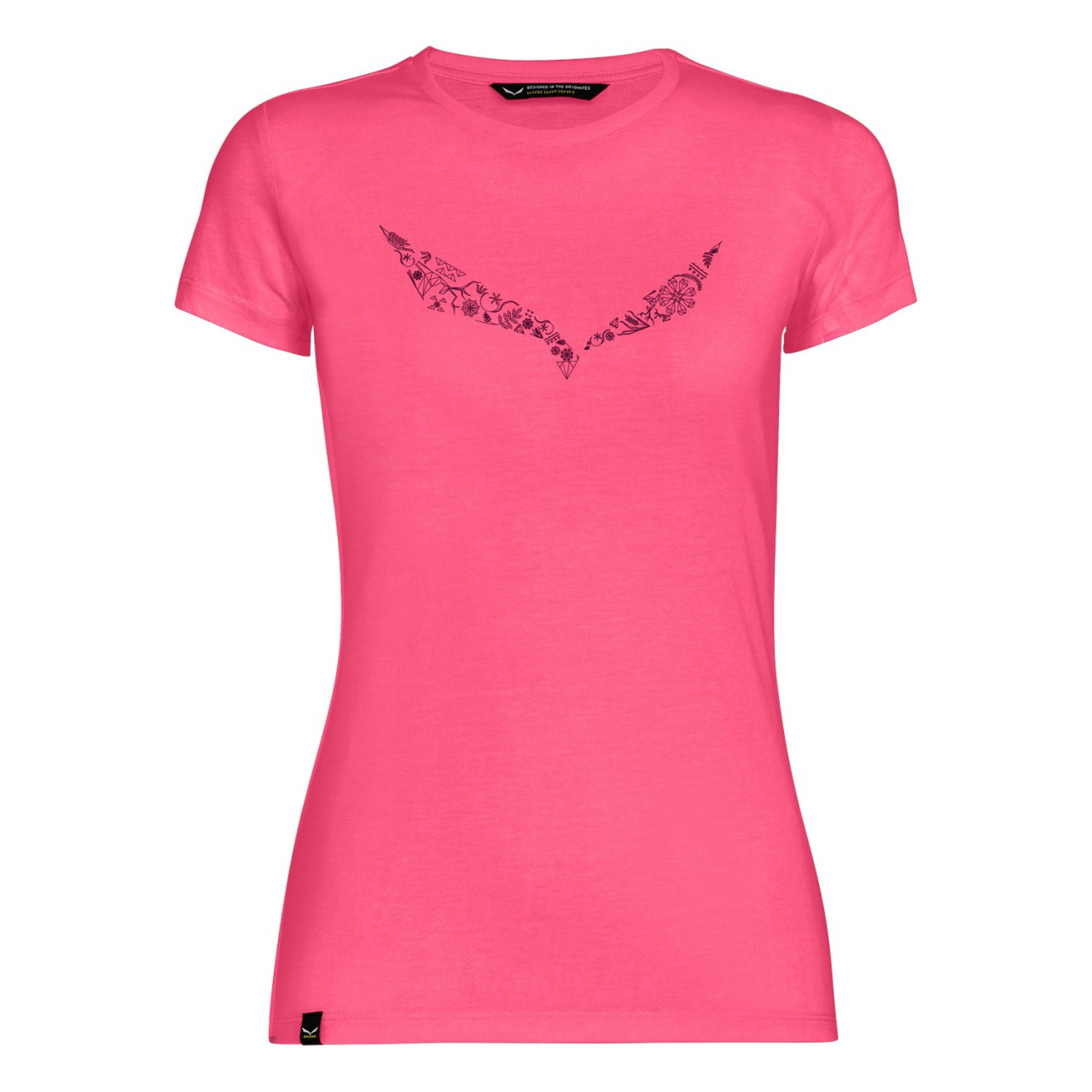 Salewa Women's Solidlogo Dri-Release® T-Shirts Pink VPH-204581